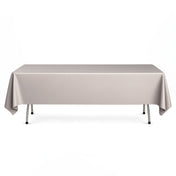 Scuba Polyester Rectangular Tablecloth 60"x102" - Pearl - By TCF Linen - thumbnail number 1