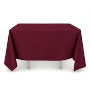 70x70 square tablecloth in burgundy scuba fabric - thumbnail number 1