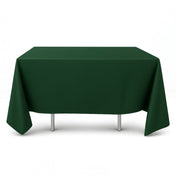 70x70 hunter emerald green scuba polyester square table cover - thumbnail number 1
