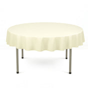 Scuba Polyester Round Tablecloth 70" - Ivory - By TCF Linen - thumbnail number 1