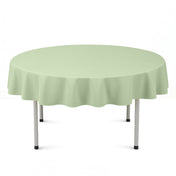 Scuba Polyester Round Tablecloth 70" - Sage Green - By TCF Linen - thumbnail number 1
