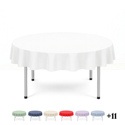 Scuba Polyester Round Tablecloth 70"- By TCF Linen - thumbnail number 1