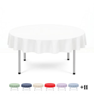 Scuba Polyester Round Tablecloth 70"- By TCF Linen