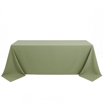 Scuba Polyester Rectangular Tablecloth 90"x132" - Dusty Sage - By TCF Linen - thumbnail number 1