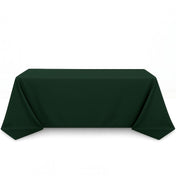 Scuba Polyester Rectangular Tablecloth 90"x132" - Hunter Emerald Green - By TCF Linen - thumbnail number 1