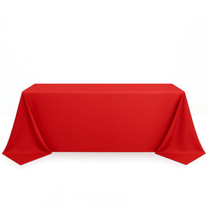 Scuba Polyester Rectangular Tablecloth 90"x132" - By TCF Linen
