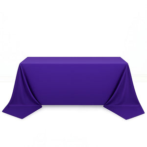Scuba Polyester Rectangular Tablecloth 90"x156" - By TCF Linen