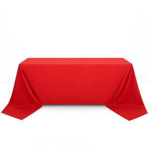 Scuba Polyester Rectangular Tablecloth 90"x156" - By TCF Linen