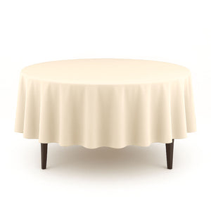 Scuba Polyester Round Tablecloth 90" - By TCF Linen