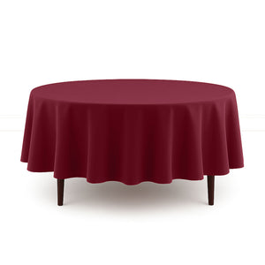 Scuba Polyester Round Tablecloth 90" - By TCF Linen