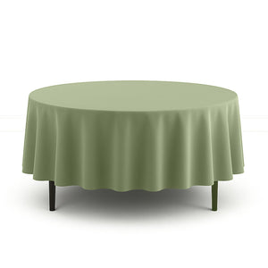 Scuba Polyester Round Tablecloth 90" - By TCF Linen