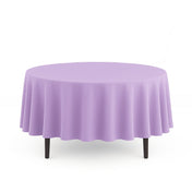 Scuba Polyester Round Tablecloth 90" - Lavender - By TCF Linen - thumbnail number 1