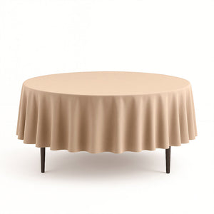 Scuba Polyester Round Tablecloth 90" - By TCF Linen