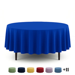 Scuba Polyester Round Tablecloth 90" - By TCF Linen