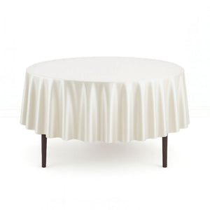 Scuba Polyester Round Tablecloth 90" - By TCF Linen