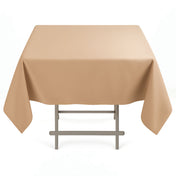 Premium Polyester Square Tablecloth 54"x54" - 220GSM - Nude - By TCF Linen - thumbnail number 1