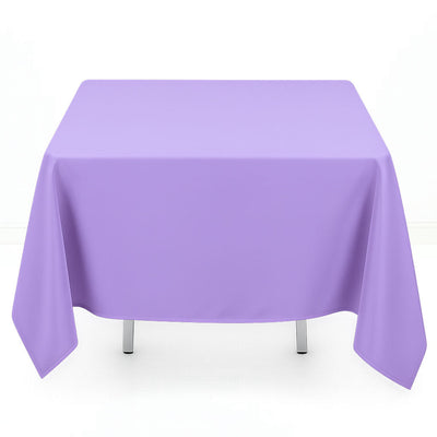 Premium Polyester Square Tablecloth 70"x70" - 220GSM - Lavender - By TCF Linen