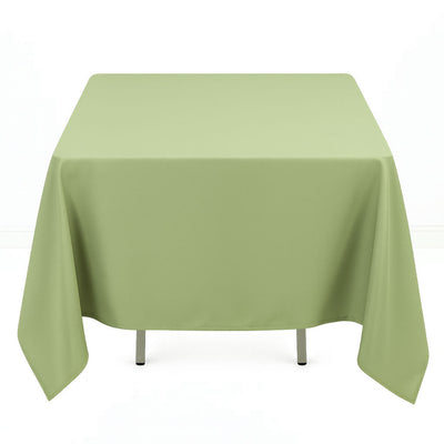 Premium Polyester Square Tablecloth 70"x70" - 220GSM - Sage Green - By TCF Linen - thumbnail number 1