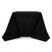 Premium Polyester Square Tablecloth 90"x90" - 220GSM - Black - By TCF Linen - thumbnail number 1