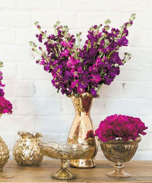 Gold Carraway Pedestal Dish 4.25"