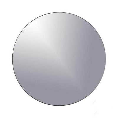 A round, classic glass mirror tray with a reflective surface on a white background. - thumbnail number 1