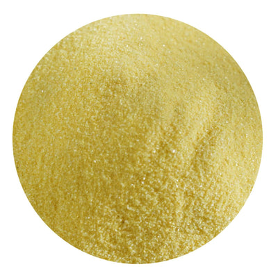 A circular close-up of fine lemon yellow decorative sand for vases and crafts - thumbnail number 1