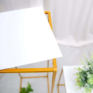 Assorted Sizes White Acrylic Plexiglass Sheets – 3mm Thick Square Top Plates, Set of 4 with Protective Film