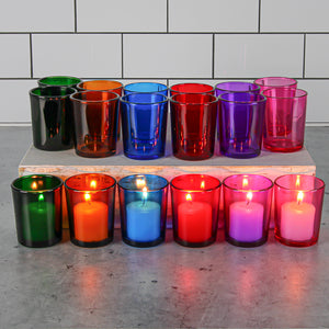 Richland Votive Candles & Eastland Colored Votive Holders Set of 144