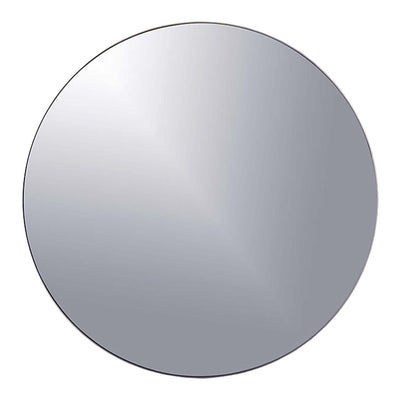 A simple round wall mirror table decor with a polished edge on a white background - thumbnail number 1