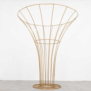 6.5ft Tall Gold Metal Blossom Tree Frame – Floor Standing Wedding Floral Display Stand