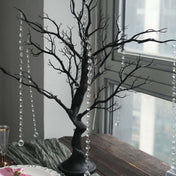 34" Artificial Black Manzanita Tree Centerpiece – Easy Assembly with 8 Acrylic Bead Chains - thumbnail number 3