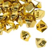 Gold acrylic vase filler crystals scattered on white background - thumbnail number 1