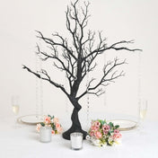 34" Artificial Black Manzanita Tree Centerpiece – Easy Assembly with 8 Acrylic Bead Chains - thumbnail number 2