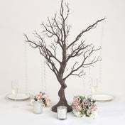 34" Artificial Natural Manzanita Tree Centerpiece – Easy Assembly with 8 Acrylic Bead Chains - thumbnail number 2