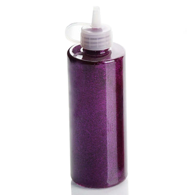 Purple metallic glitter glue bottle on white background - thumbnail number 1