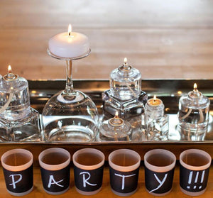 Eastland Chalkboard Votive Holder Set of 12