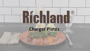 Richland Beaded Charger Plate 13" Copper Set of 48
