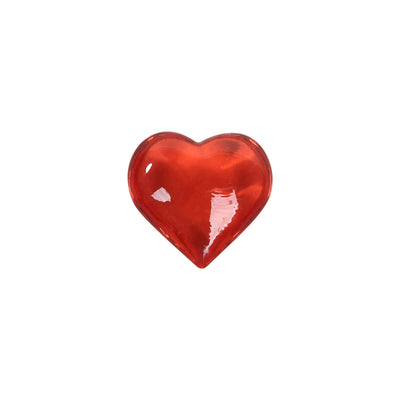 Red acrylic heart diamond gem vase filler on white background - thumbnail number 1