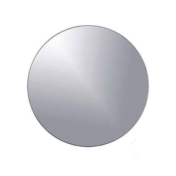 14-inch round glass mirror tray on white background - thumbnail number 1