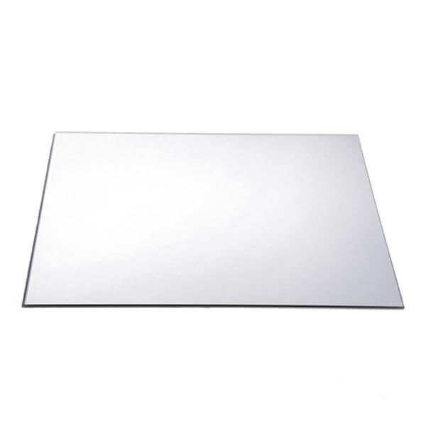 Square glass mirror table centerpiece on white background - thumbnail number 1