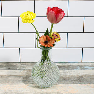 richland textured glass perfume vase