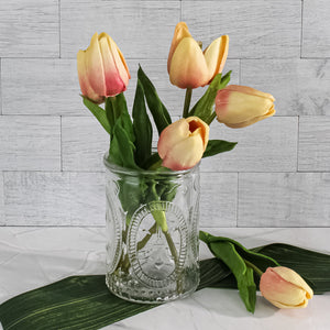 Richland Candle Holder Textured Glass Tall