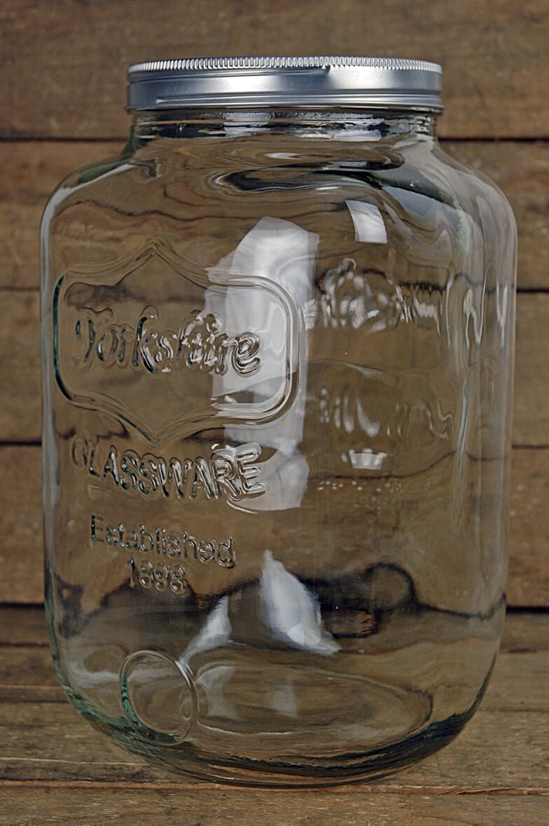 two gallon yorkshire glassware mason jar - thumbnail number 1