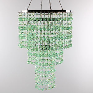 Chandelier Acrylic Crystal Mint 16"