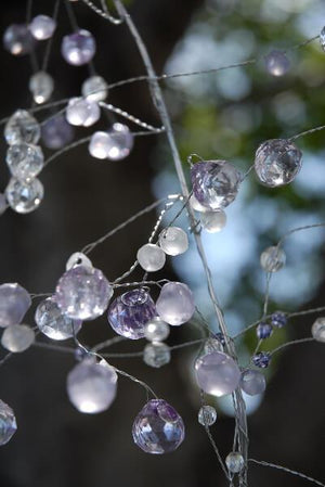 touch of lavender crystal garland 4ft