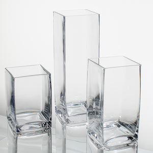 Eastland Square Vases 6", 8" & 12"