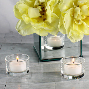 Richland Clear Cup Tealight Candles White Unscented Set of 50