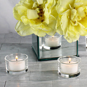 Richland Clear Cup Tealight Candles White Unscented Set of 500