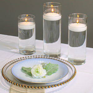 Richland 13" Gold Beaded Glass Charger Plate Set of 12