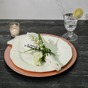 Richland Beaded Charger Plate 13" Rose Gold